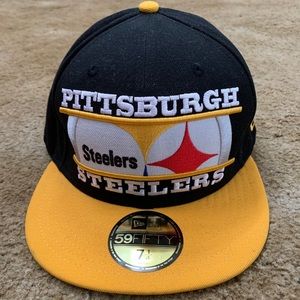 Pittsburgh Steelers Hat Big Logo 59Fifty New Era